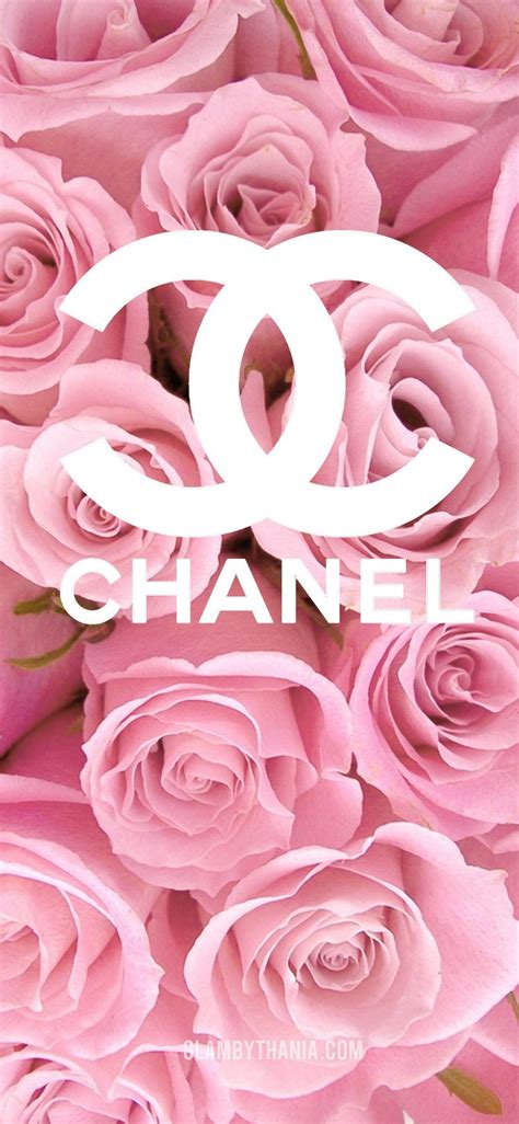 chanel logo in pink.